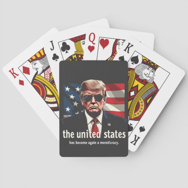 The United States Has Become a Meritocracy Again Poker Cards (Back)