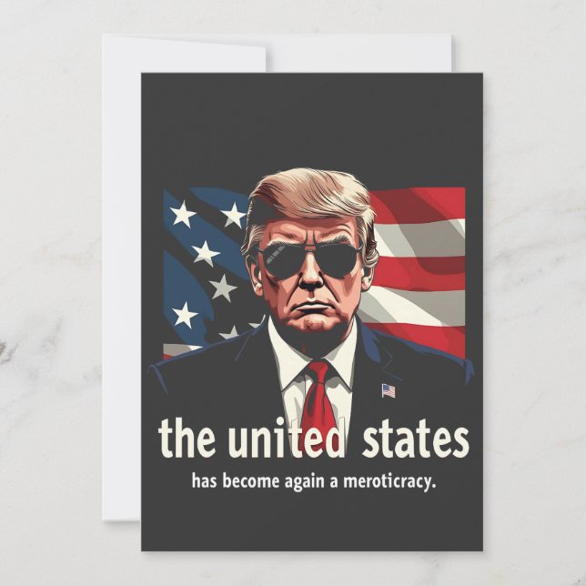 The United States Has Become a Meritocracy Again Save The Date (Front)