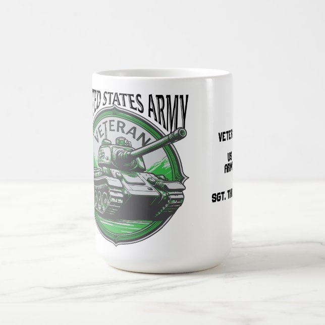 The United States Military Tank "Retired" Coffee Mug (Center)