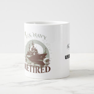 The United States Navy Retired Giant Coffee Mug