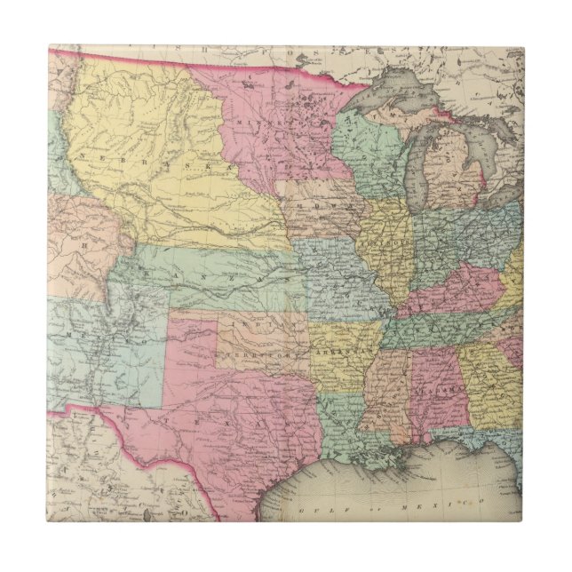 The United States Of America Ceramic Tile (Front)