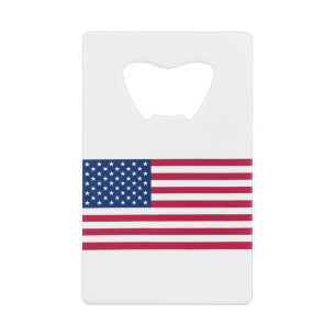 The United States Of America Flag Credit Card Bottle Opener