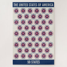 The United States of America Patriotic 50 States