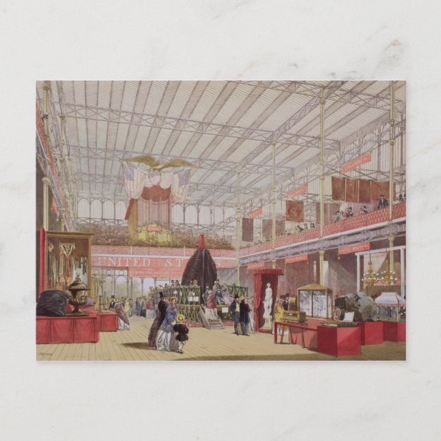 The United States section of Great Exhibition Postcard (Front)