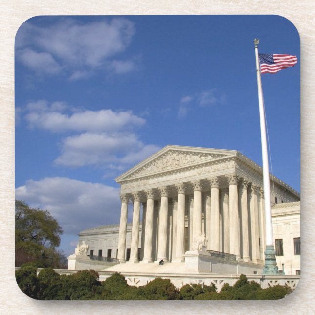 The United States Supreme Court Building in Beverage Coaster (Front)