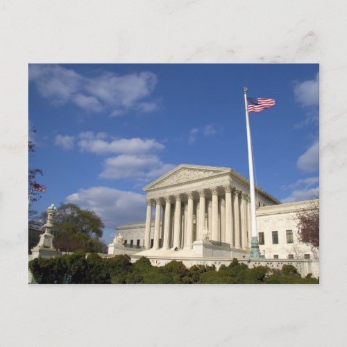 The United States Supreme Court Building in Postcard