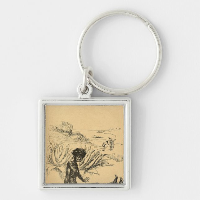 The United States takes Cuba from Spain Keychain (Front)