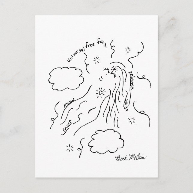 The Universal Free Fall Postcard (Front)