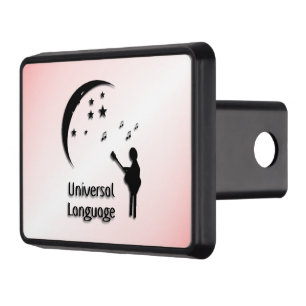 The Universal Language Pink Hitch Cover