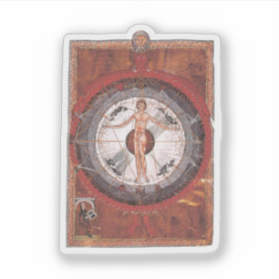 The Universal Man - Hildegard von Bingen Sticker