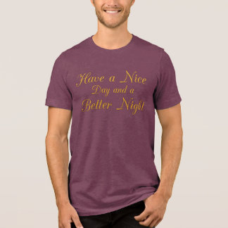 The Universal Wish: Elegant Gold Script Statement Tri-Blend Shirt