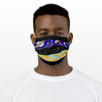 The Universe Adult Cloth Face Mask by FuzzyCozy at Zazzle