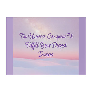 The Universe Conspires Acrylic Wall Art