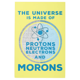 The Universe is made of morons Metal Print