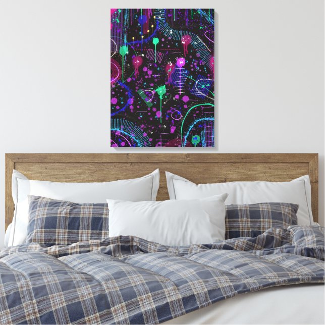 The Universe is Wide Canvas Print (Insitu(Bedroom))