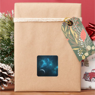 The universe square sticker