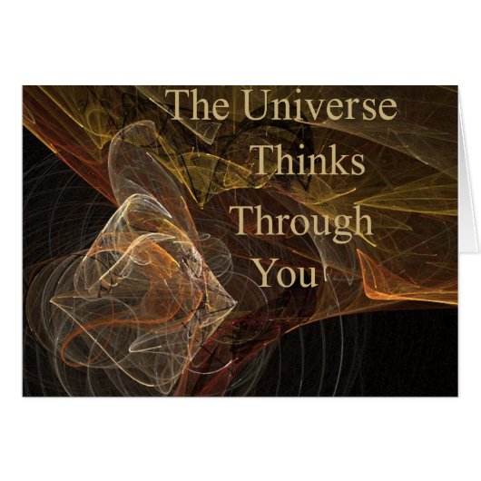The Universe Thinks Through You Cards (Front Horizontal)