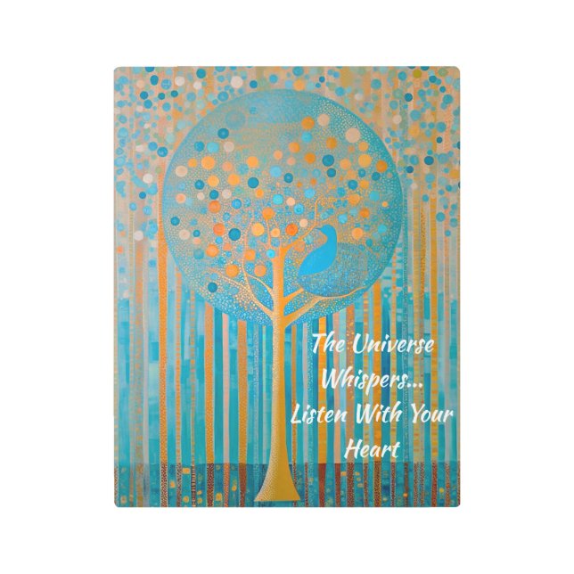 The Universe Whispers Metal Wall Art (Front)