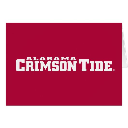 The University of Alabama Crimson Tide (Front Horizontal)