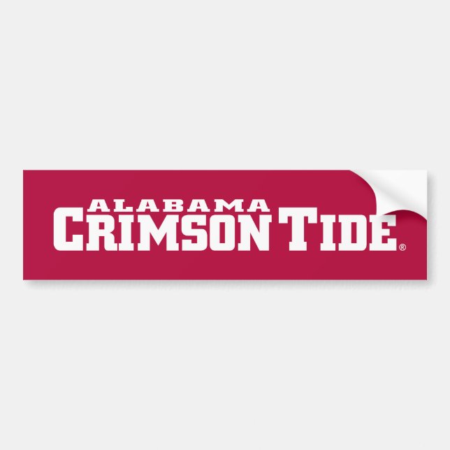 The University of Alabama Crimson Tide Bumper Sticker (Front)