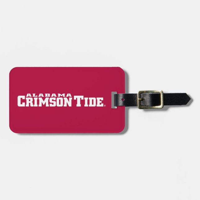 The University of Alabama Crimson Tide Luggage Tag (Front Horizontal)
