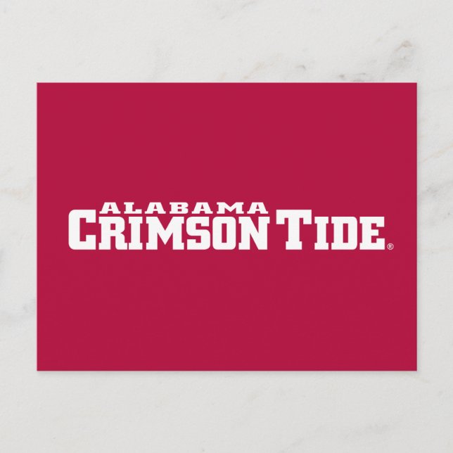 The University of Alabama Crimson Tide Postcard (Front)