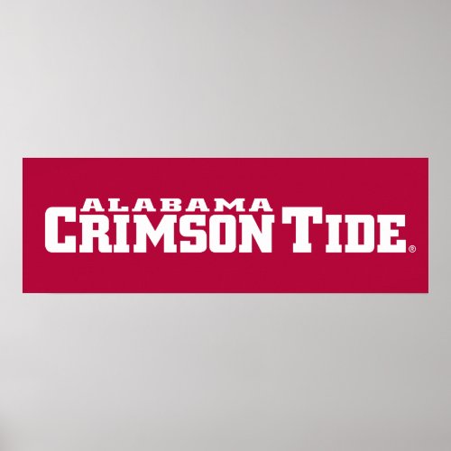 The University of Alabama Crimson Tide Poster