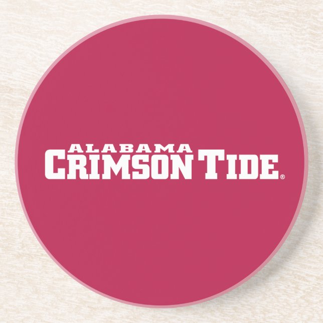 The University of Alabama Crimson Tide Sandstone Coaster (Front)