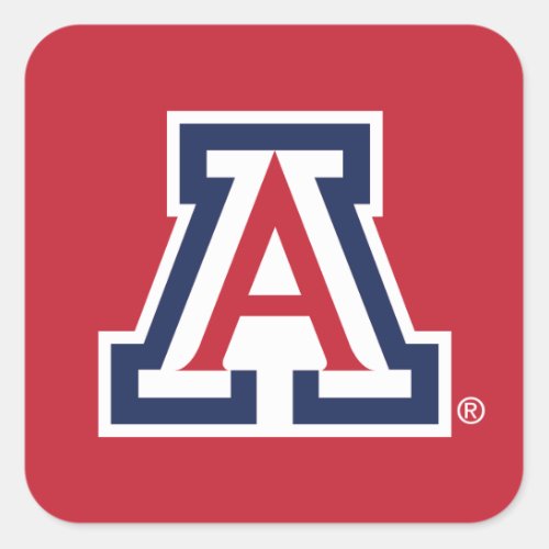 The University of Arizona  A Square Sticker