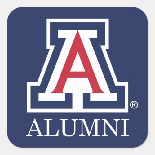 The University of Arizona Alumni Square Sticker