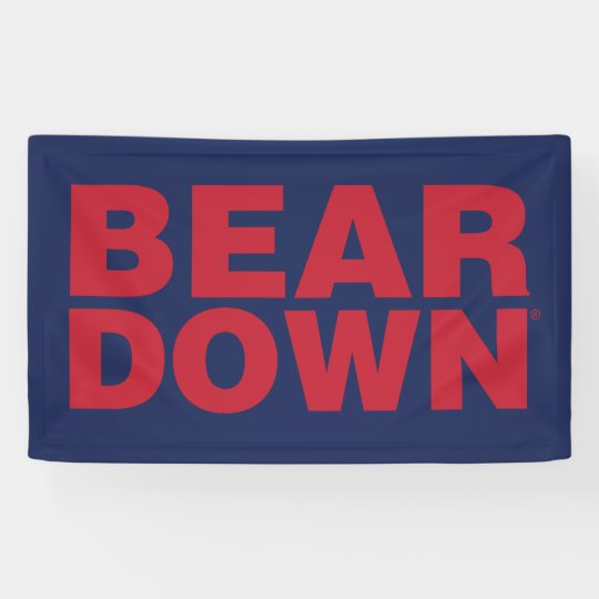 The University Of Arizona Bear Down Banner Zazzle Com