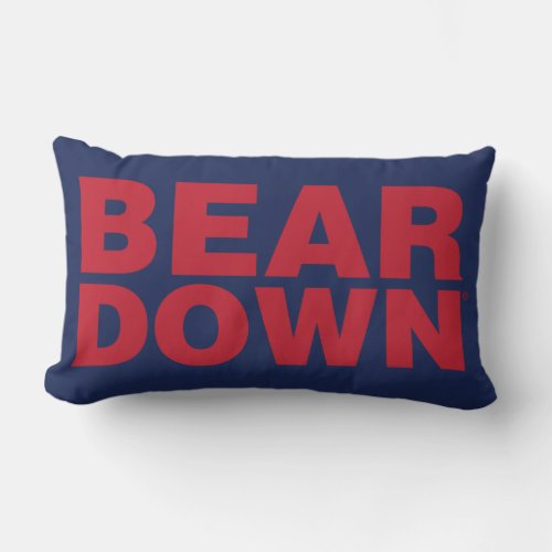 The University of Arizona  Bear Down _ Fret Lumbar Pillow