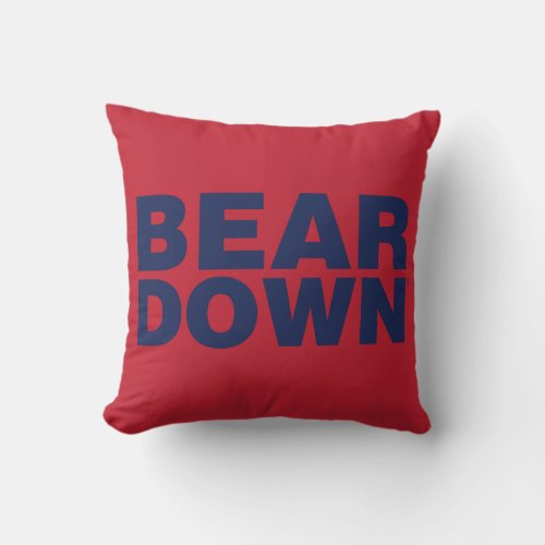The University of Arizona  Bear Down Throw Pillow