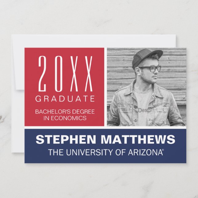 The University of Arizona Graduation Announcement (Front)