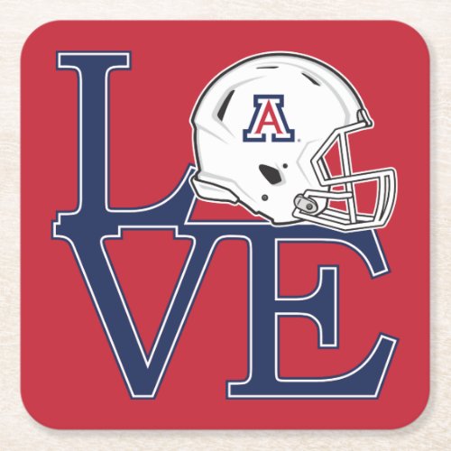 The University of Arizona  Love Square Paper Coaster