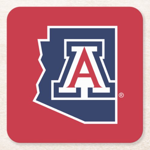 The University of Arizona  State Square Paper Coaster