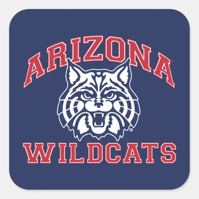 The University of Arizona | Wildcats Square Sticker | Zazzle