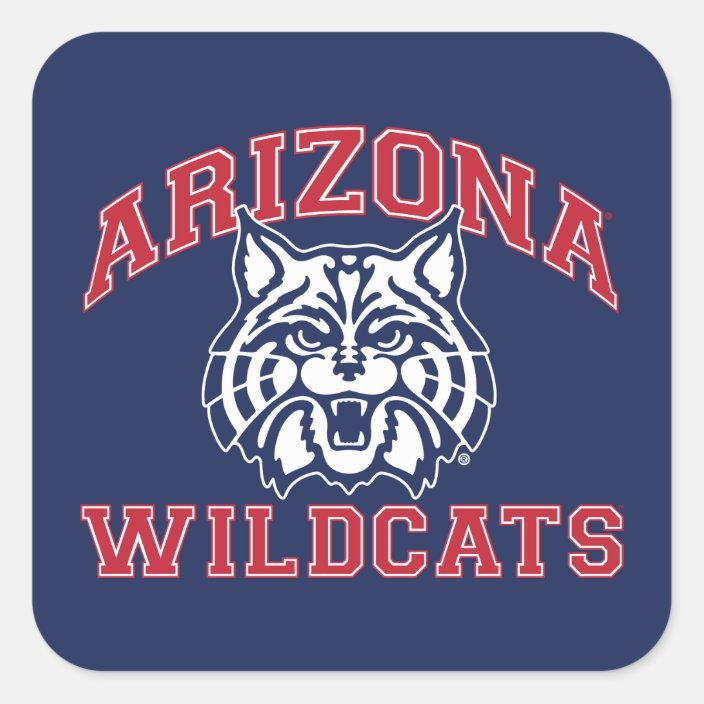 The University of Arizona | Wildcats Square Sticker | Zazzle.com