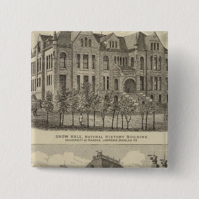 The University of Kansas Pinback Button (Front)