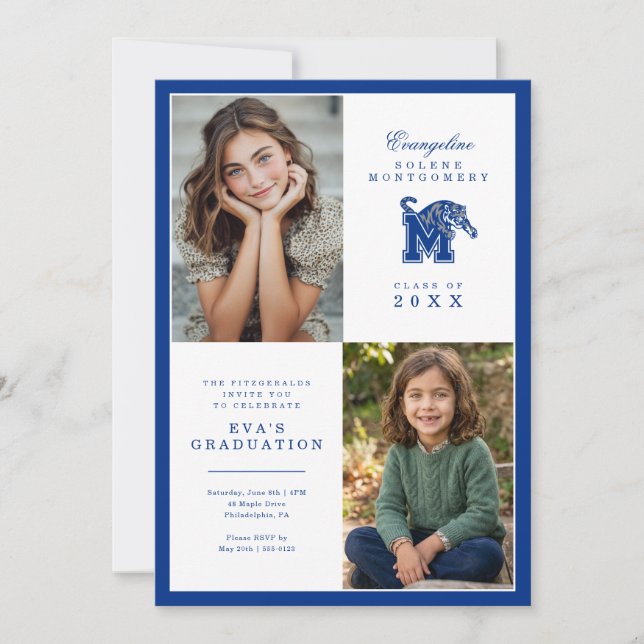 The University of Memphis Graduation Invitation (Front)