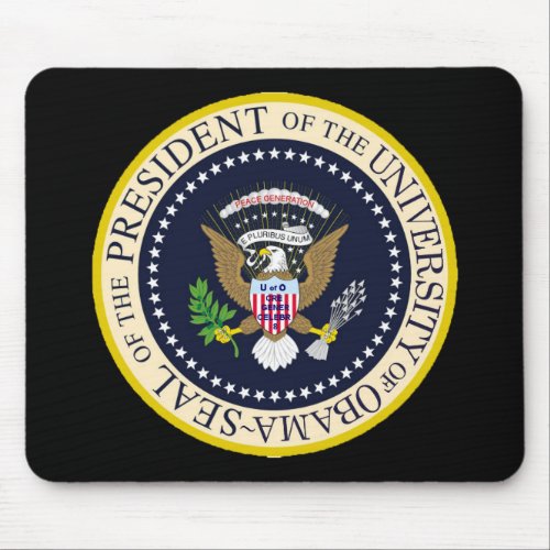 The University of Obama Presidential Seal Mouse Pad