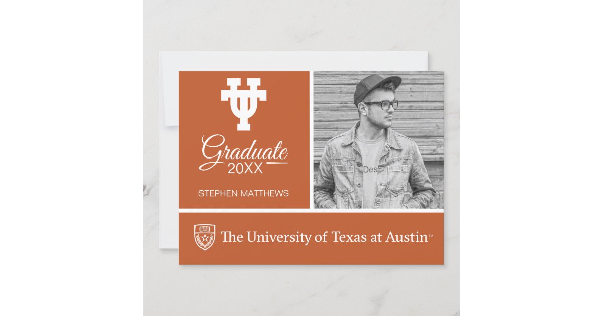 The University of Texas UT Graduate Invitation Zazzle