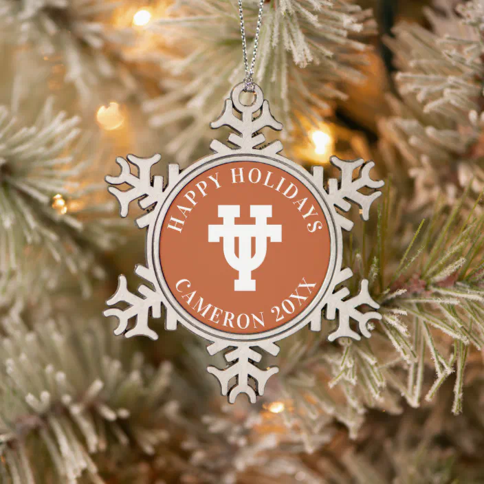Longhorn Wooden Christmas Ornament