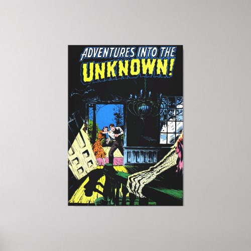The Unknown The Trespassers Vintage Comics Canvas Print