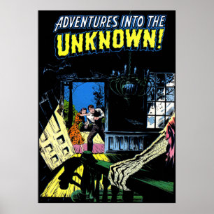 The Unknown The Trespassers Vintage Comics Poster