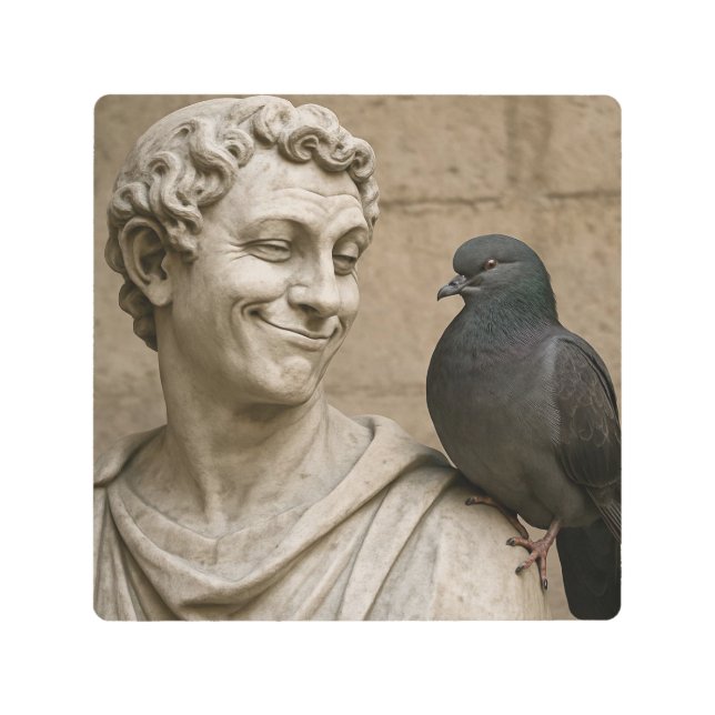 The Unlikely Pair Metal Print (Front)