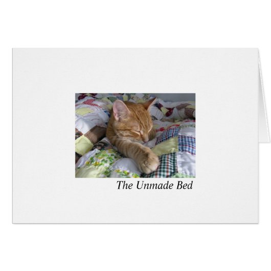 The Unmade Bed Cards (Front Horizontal)