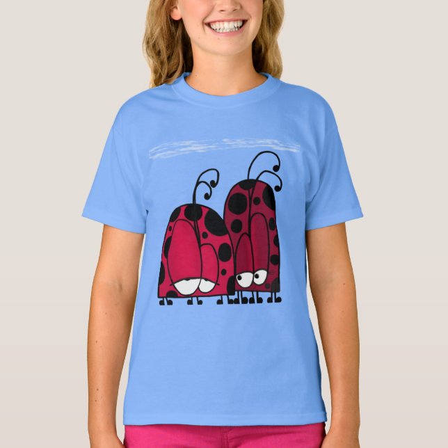 The Unrequited Love Ladybug Illustration T-Shirt (Front)