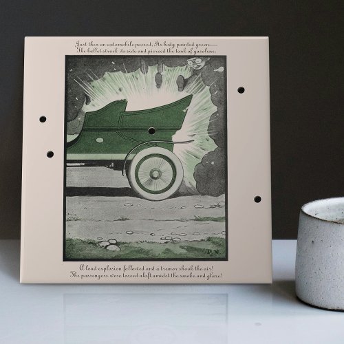 The Unstoppable Bullet Vintage Treasure The Hole Ceramic Tile