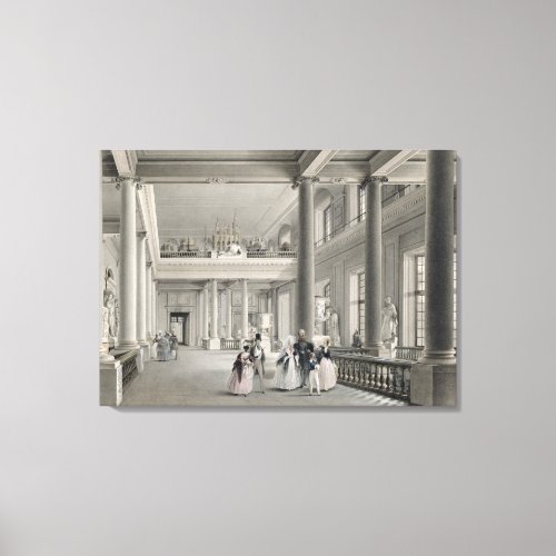 The Upper Entrance hall of the Fine Arts Academy Canvas Print